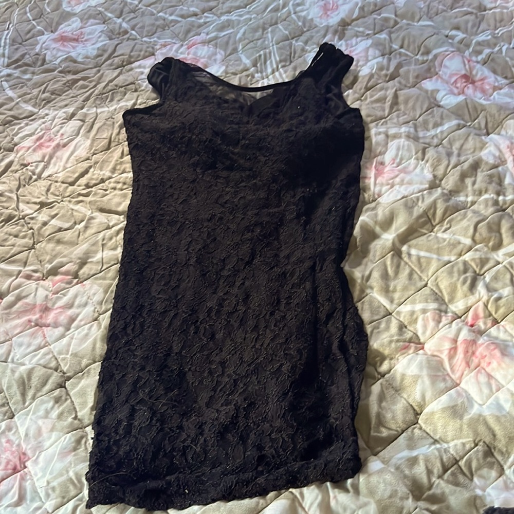 Black short dress